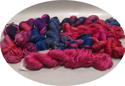 $4.99 • Buy Sale.         Handpainted Lang Olivia Mulberry  88%  Silk Ribbon Yarn