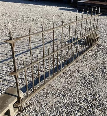Wrought Iron Fence Panel Architectural Salvage Grate Garden Art Vintage A15 • $295