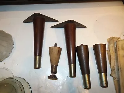 Vintage Mid Century 1950s Danish Modern Tapered Furniture Legs Lot • $16