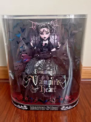 Monster High Draculaura Doll Vampire Heart In Extravagant Black Ballgown • $300