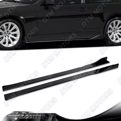 59  X 4  Universal Painted Black Side Skirt Extension Rocker Splitters Lip 6pcs • $56.99