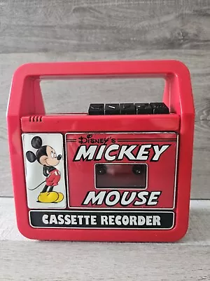 Vintage Disney Mickey Mouse Cassette Recorder Works! • $140