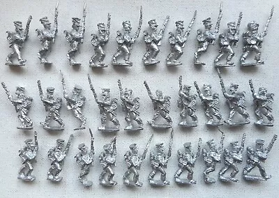 Thirty 28mm French Napoleonic Polish In Shakos. Old Glory Metal Miniatures. • £14.50