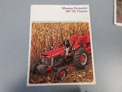 Massey Ferguson 175 Tractor Sales Brochure 12 Page Good Condition • $65