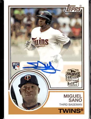 2016 Topps Archives #FFA-MS Miguel Sano Fan Favorite Autographs Twins (M) • $4.99