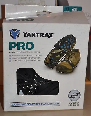 Yak Trax 08615 Yaktrax Pro Extra Large Black Traction Shoes Device • $19.99