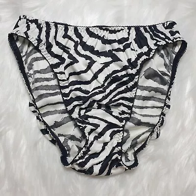 Zebra Nylon Spandex Panty Sissy Bikini Vintage Soft Brief Size Small Hip 33-37  • $29.27