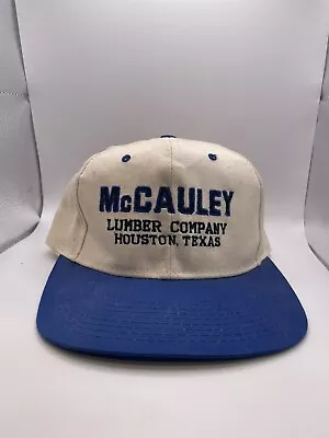 Vintage McCauley Lumber HOUSTON TEXAS HAT Quality Caps By George SnapBack • $15.99