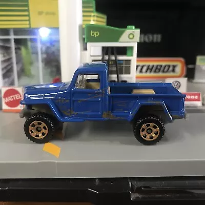 Matchbox Willys Jeep Pickup 4x4 MBX ‘22 Truck Series Blue  Loose VHTF! • $1.99