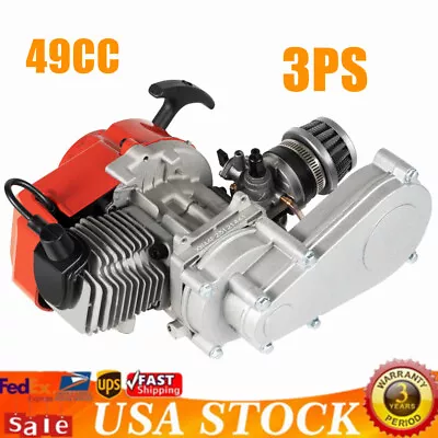 49CC 2 Stroke Engine Motor Kit With Gear Box Pocket Mini Dirt Bike ATV • $58.90