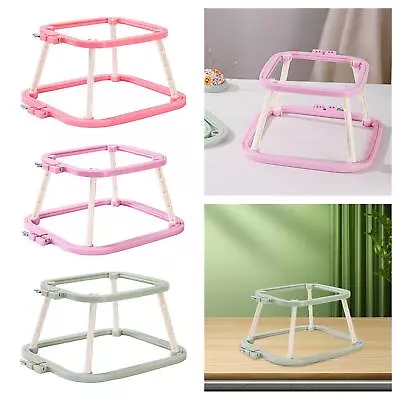 Embroidery Frame Lap Stand Lap Stand Hoop Needlework Combo Cross Stitch Rack • $35.07