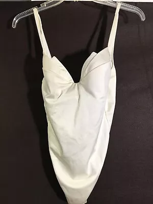 La Perla One Piece Bodysuit Womens 46 White Beach Straps Underwire Swimwear • $50