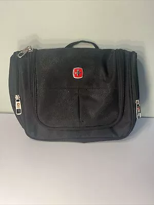 £17.99 • Buy Wenger Swiss Mens Toiletries Bag, Black With Multiple Compartments & Zip Pockets