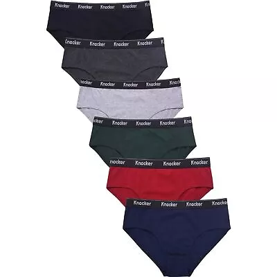 6 Pack Men's ULTRA Cotton Knocker Bikini Brief TBand Underwear Assorted Colors  • $16.99