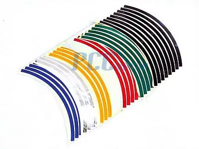 10  Car Bike Motorcycle Rim Stripe Wheel Tape Decal Sticker H DE55 • $5.95