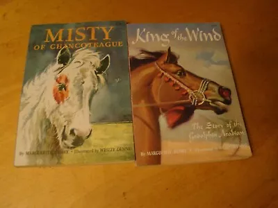 Lot Of 2 Marguerite Henry Misty Chincoteague King Winds Arabian 1968-69 • $15.95