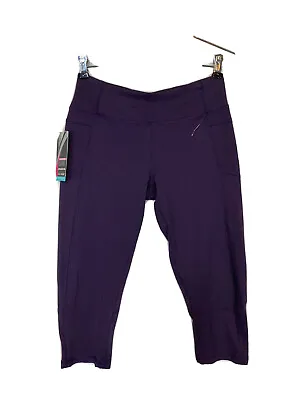 Marika Purple Gym Yoga Capris Pants Womens Size S 4-6 Casual Cropped New $45 • $7.50