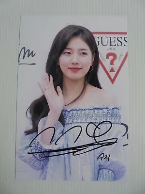 Suzy Bae Miss A 4x6 Photo Korean Actress KPOP Autograph Signed USA Seller B6 • $14.99