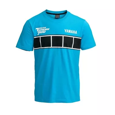 Official Yamaha Tenere 700 Rally Blue Race T Shirt Mens SMALL • £18.99