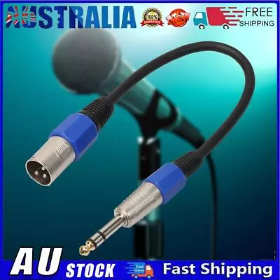 3P XLR Male Jack To 1/4 6.35mm Female Plug Stereo Microphone Adapter Cable • $8.44