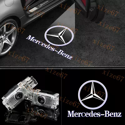 2x No Fading LED Car Door Projector Light For MB C-Class W203 2001-2007 • $23.95