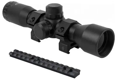 Compact 4x32 Scope + Rings + Picatinny Mount For Mossberg 500 590 835 Shotguns • $54.14