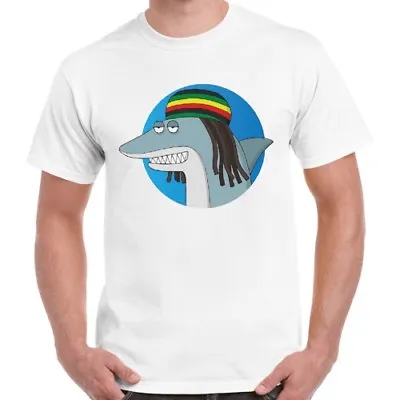 Reggae Shark Jamaican Rasta Funny Vintage Retro T Shirt 1597 • £6.35