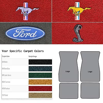 ACC 1974-1978 Ford Mustang II 4pc Cutpile Floor Mats With Your Choice Of Logo • $157.99