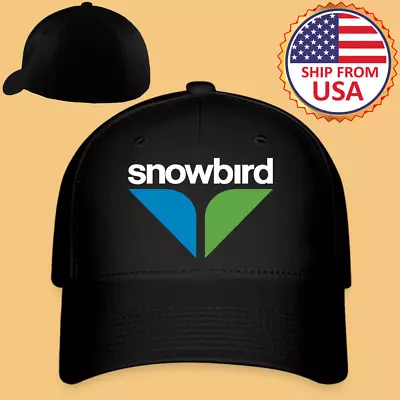 Snowbird Ski Resort Tourism Men's Black Baseball Cap Hat Adult Size S/M & L/XL • $26.99