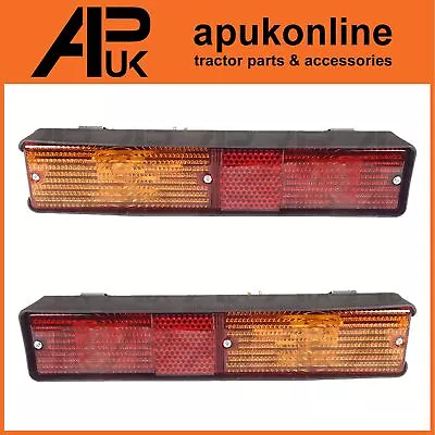 Pair Of Rear Brake Tail Lights Lamps For Massey Ferguson 390 393 396 397 Tractor • £42.99