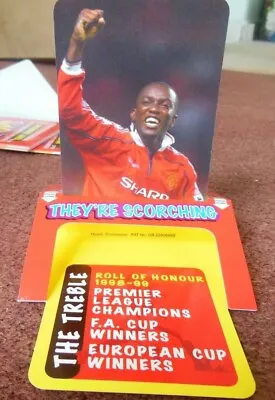 Rare Dwight Yorke Manchester United Hot Pops Pop Up Trade Card 1999   • £0.99