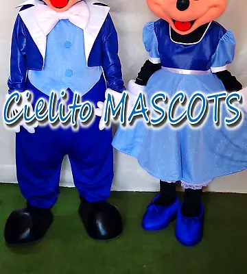 Only Clothing (not Including Head) Blue Mickey And Minnie Mascot Mouse Costume • $250