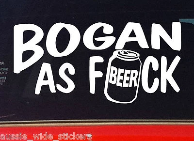 BOGAN AS Aussie BNS Redneck Country Ute YTB Yeah The Boys Funny Stickers 200mm • $6.90