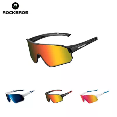 ROCKBROS Cycling Polarized Sunglasses Bicycle Bike Outdoor Sports Men Sunglasses • $25.74