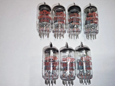 £147.43 • Buy 7 X E88CC/6922 Tungsram NOS Tubes, Red Label, Tested - Good, 1970's
