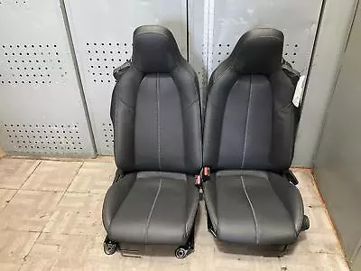 2017-2023 MAZDA MX-5 MIATA Front Seat Set Bucket Manual Black Leather NK5 OEM • $715