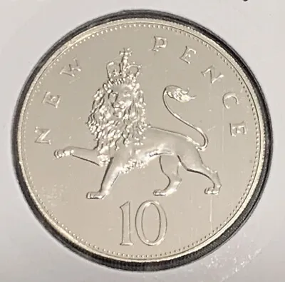 £7.95 • Buy 1972 Proof Lion 10p Coin Ten Pence UK GB Bunc Unc Bu NIFC 72