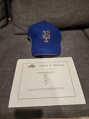 Carlos Delgado Game Used Cap Mets Game Used  • $90