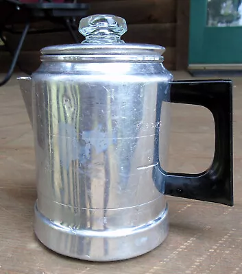 Vintage 50s Or 60s Comet Aluminum 5 Cup Coffee Pot For Camping Or Home • $34.95