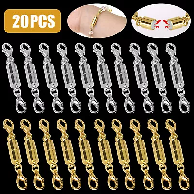 Strong Magnetic Lobster Claw Lock Clasp Necklace Bracelet Jewelry Hook Connector • $8.98