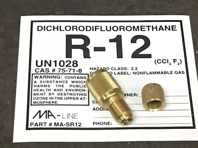 R-12 R12  Automotive  High-Side Adapter 3/16 X 1/4 For GM And Others • $9.99