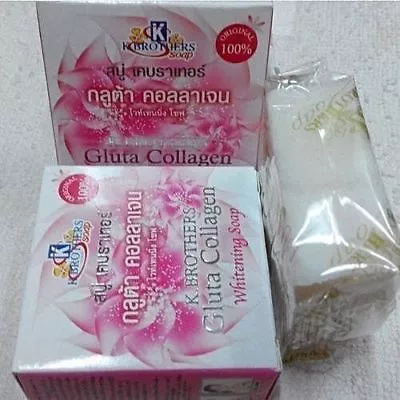 K.BROTHERS GLUTA COLLAGEN  WHITENING SOAP 60 G X 2 Packs. • $20.75