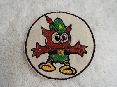 $8.98 • Buy Give A Hoot Don't Pollute WOODSY OWL 4  Embroidery Iron-on Custom Patch (E10)