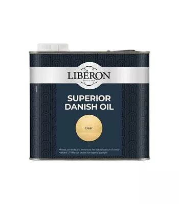 Liberon Superior Danish Oil - Enhances And Protects Wood  - All Sizes • £39.85