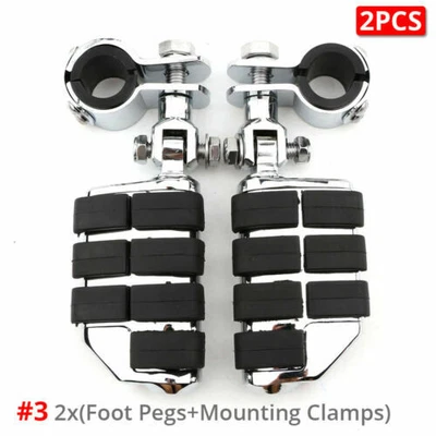 $39.10 • Buy Motorcycle Engine Guard Highway Foot Pegs For Yamaha V Star 650 950 1100 1300
