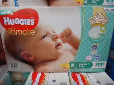$85.47 • Buy Huggies Ultimate Nappies Infant 200 Count