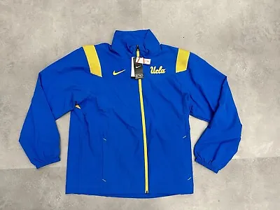 Nike Mens UCLA Bruins NCAA On Field Jacket Size Large Blue Gold DN6264 403 • $56.25