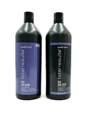 Matrix Total Results So Silver Color Obsessed Shampoo & Conditioner 33.8 Oz • $61.75