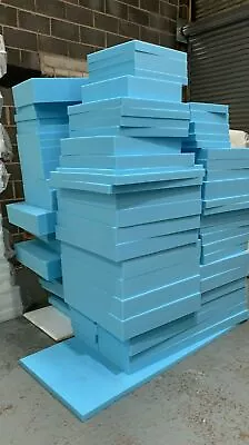 Upholstery Firm Blue Foam Cut To Size High Density Cushion Seat Pads Grade33 • £10.50