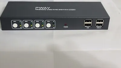 PWAY 4k@60hz USB KVM Switch 4 Port • $30
